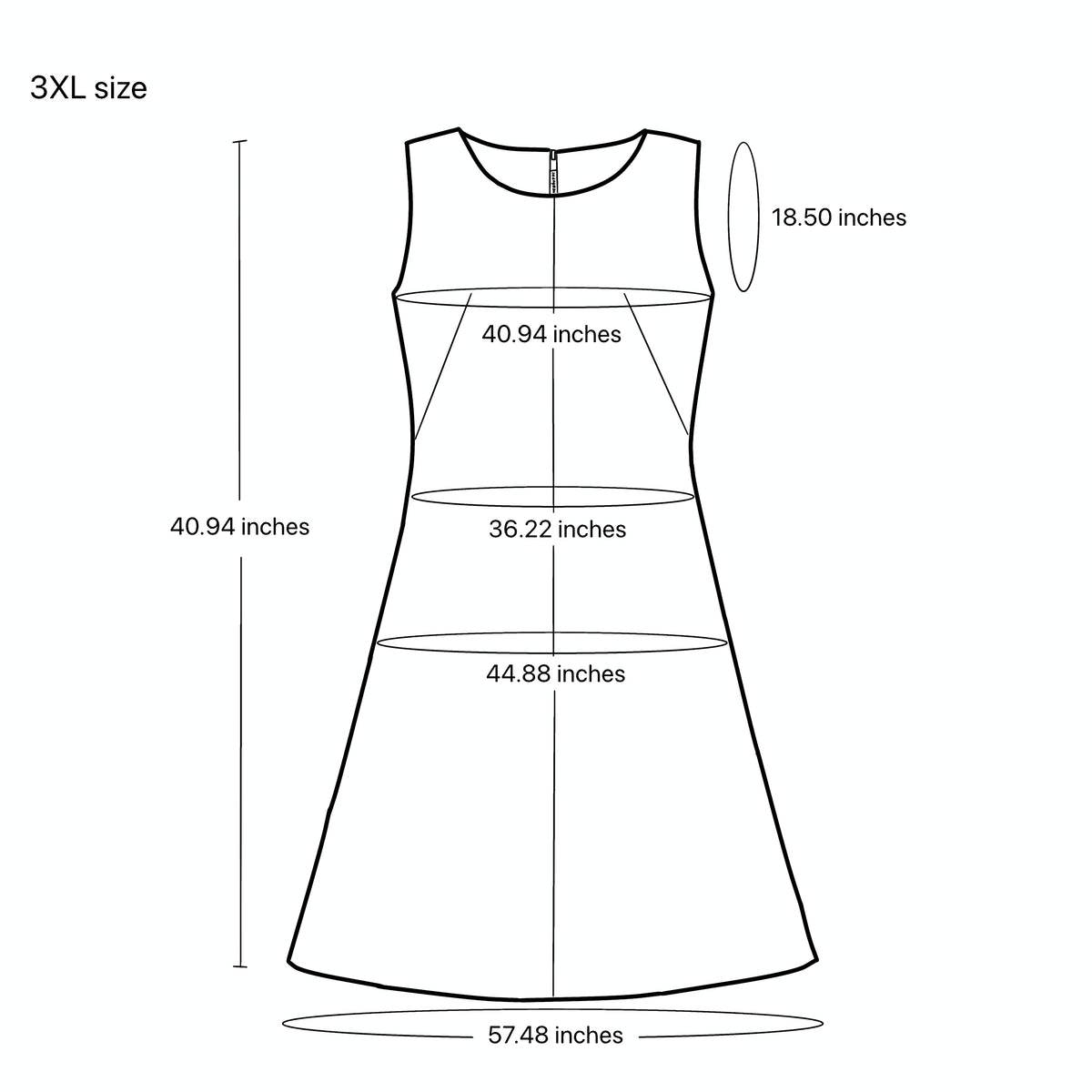 A-Line Sleeveless Dress, Black Crane and Floral Motifs, Upcycled Kimono Fabric