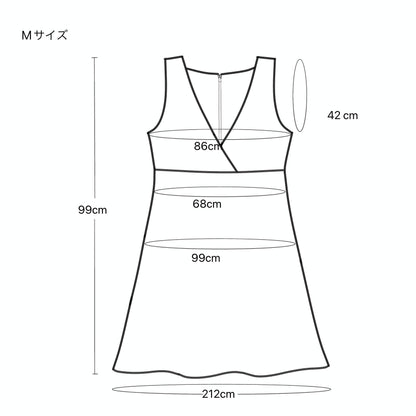 Sleeveless Dress — Black Upcycled Kimono Fabric with Waterside Botanical Motif