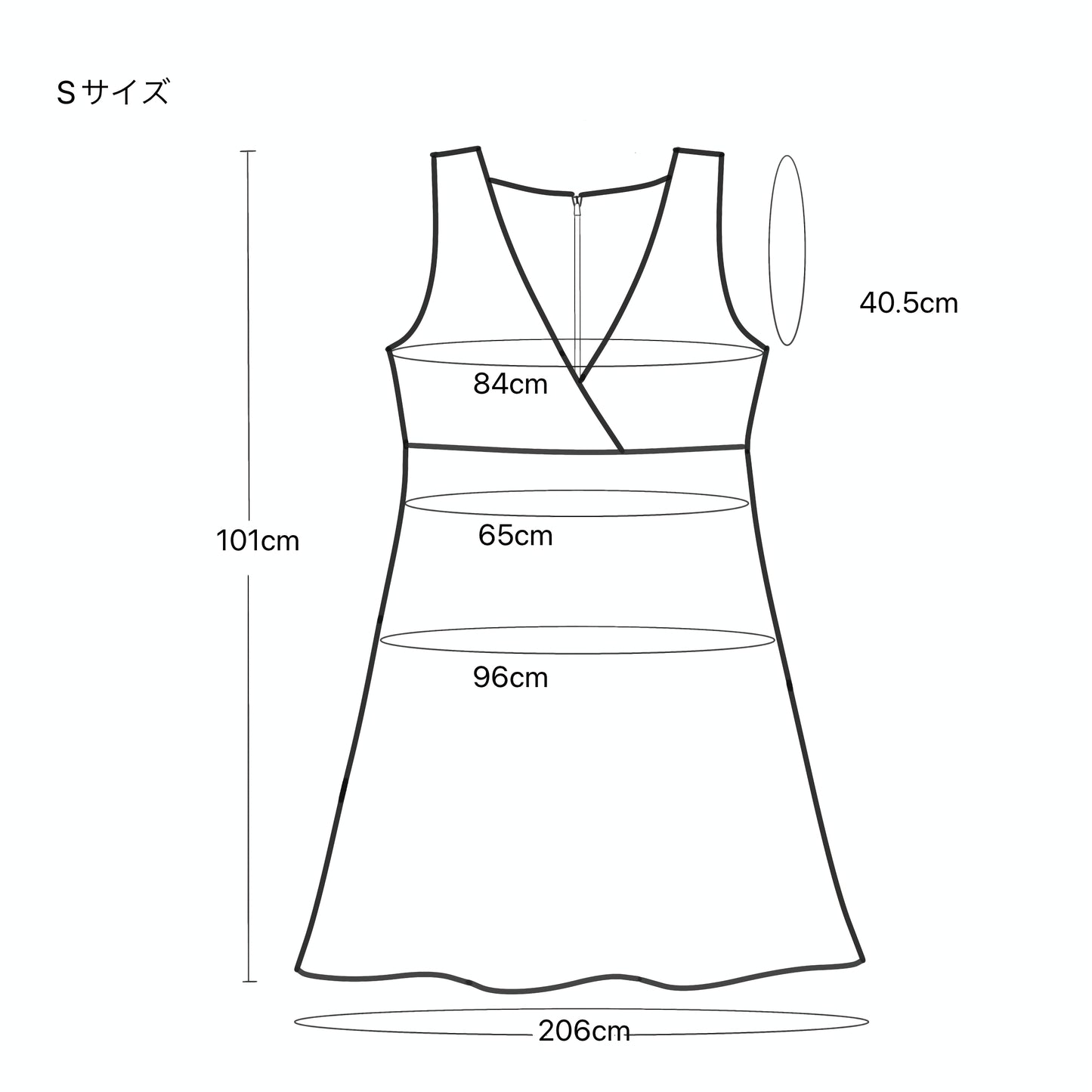Sleeveless Dress — Black Upcycled Kimono Fabric with Floral Fan Motif