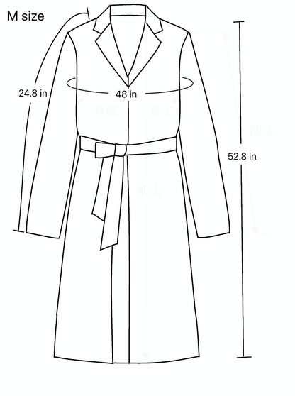 Belted Long Coat, Black and Yellow Peacock Motifs, Upcycled Kimono Fabric