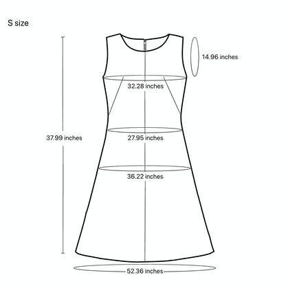グレー 花柄 Aラインノースリーブワンピース 着物リメイク 一点物